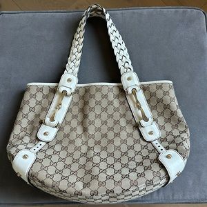 Gucci canvas & leather Pelham bag